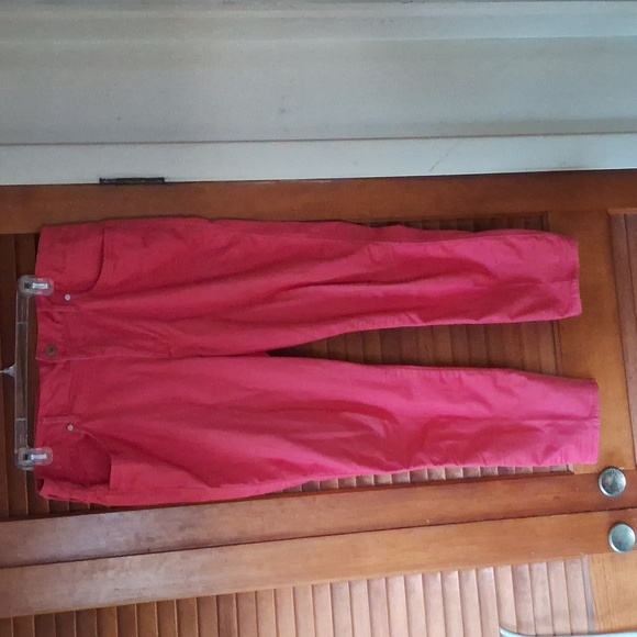 Seven7 Pants - Seven7 woman size 16 coral color skin fit denim pants
